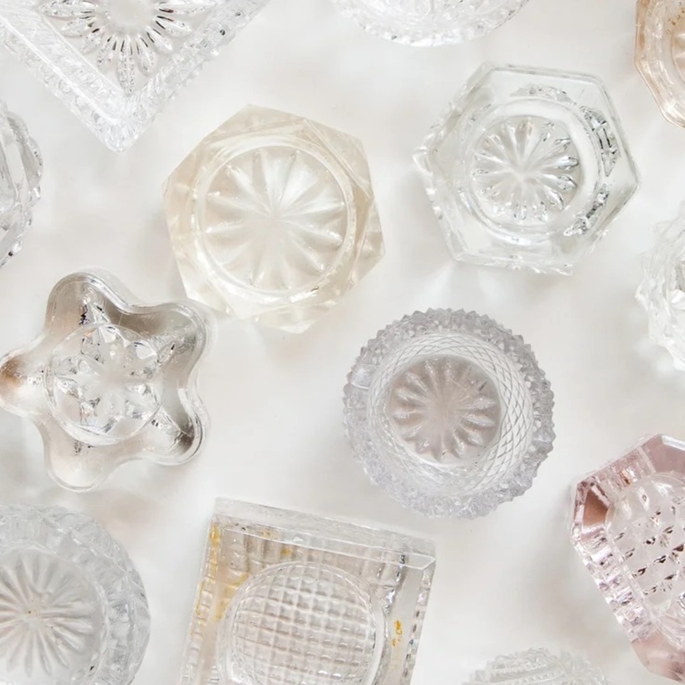 Crystal Cut Glass Salt Cellar